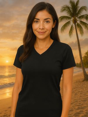 Woman's V-Neck Tee Shirts