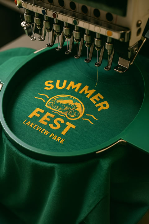Tee Shirt Embroidery for Events