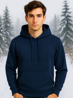 Fleece Hoodie Nave Blue